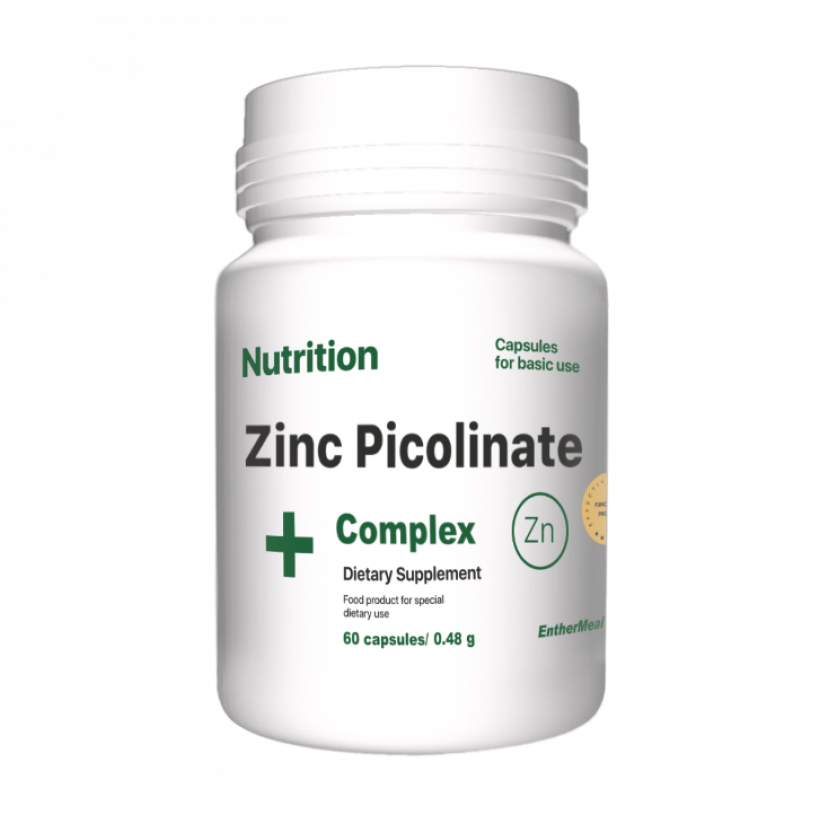 Піколінат цинку AB PRO EntherMeal Zinc Picolinate Complex+ Caps, 60 капсул